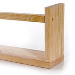 Casa si Gradina - Mobilier - Biblioteci si rafturi - Rafturi - Raft perete Hanah Home, 100% lemn masiv de pin, 50 x 8 x 15 cm, stejar, set 3 piese, 160RSW1115 - Infinity.ro