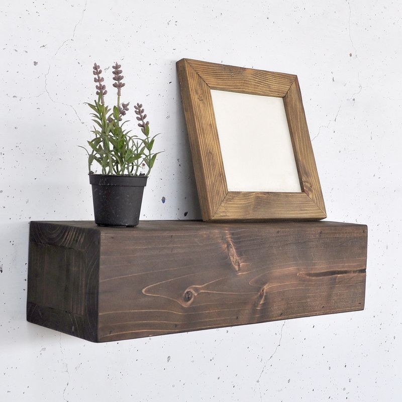 Casa si Gradina - Mobilier - Biblioteci si rafturi - Rafturi - Raft decorativ lemn Hanah Home, lemn masiv, 13 x 11 x 40 cm, lemn, 792EVL2953 - Infinity.ro