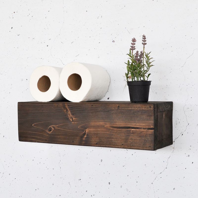 Casa si Gradina - Mobilier - Biblioteci si rafturi - Rafturi - Raft decorativ lemn Hanah Home, lemn masiv, 13 x 11 x 40 cm, lemn, 792EVL2953 - Infinity.ro