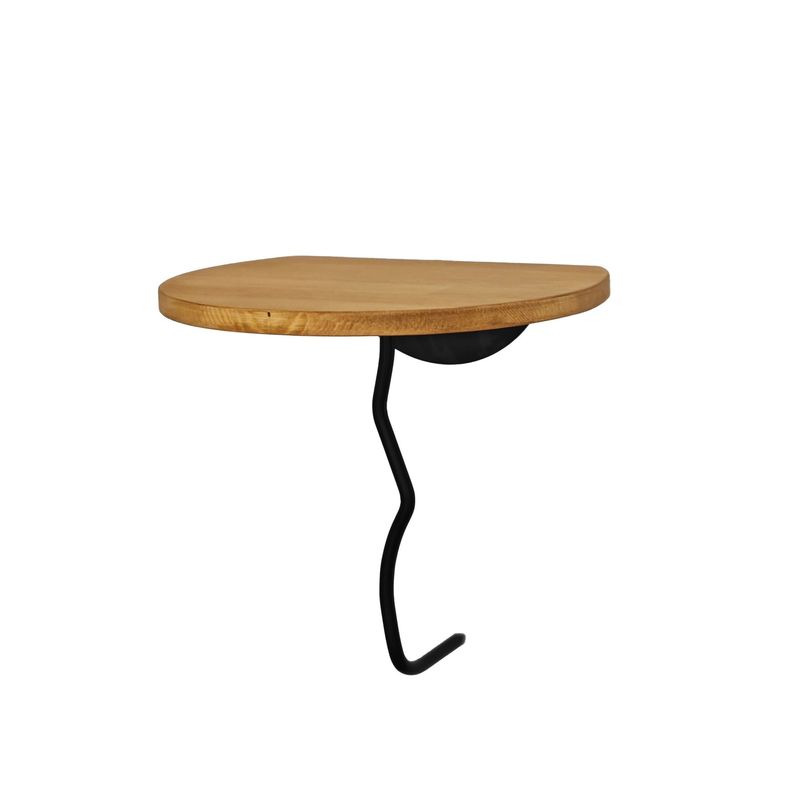 Casa si Gradina - Mobilier - Biblioteci si rafturi - Rafturi - Raft perete Hanah Home, 100% lemn masiv de pin, 35 x 35 cm, negru/stejar, 552NOS2453 - Infinity.ro