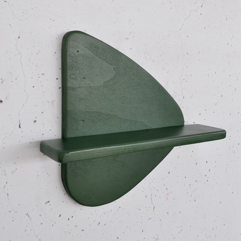 Casa si Gradina - Mobilier - Biblioteci si rafturi - Rafturi - Raft decorativ lemn Hanah Home, placaj, 35 x 11 x 32 cm, închis verde, 792EVL2961 - Infinity.ro