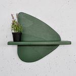 Casa si Gradina - Mobilier - Biblioteci si rafturi - Rafturi - Raft decorativ lemn Hanah Home, placaj, 35 x 11 x 32 cm, închis verde, 792EVL2961 - Infinity.ro