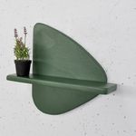Casa si Gradina - Mobilier - Biblioteci si rafturi - Rafturi - Raft decorativ lemn Hanah Home, placaj, 35 x 11 x 32 cm, închis verde, 792EVL2961 - Infinity.ro