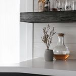 Casa si Gradina - Mobilier - Biblioteci si rafturi - Rafturi - Raft decorativ lemn Hanah Home, lemn masiv, 13 x 11 x 60 cm, negru, set 2 piese, 792EVL2931 - Infinity.ro