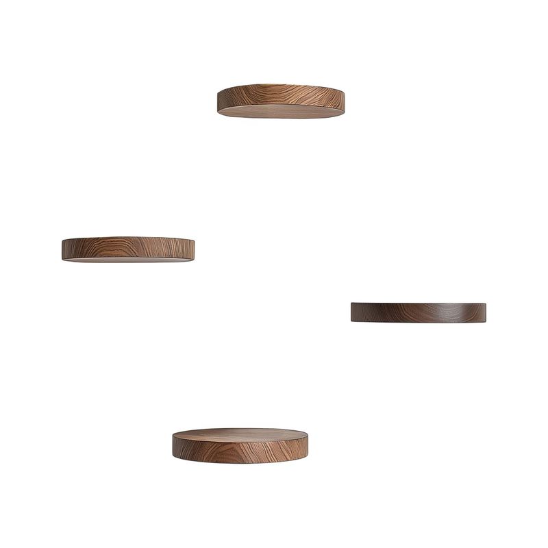 Casa si Gradina - Mobilier - Biblioteci si rafturi - Rafturi - Raft decorativ lemn Hanah Home, lemn masiv, lemn, set 4 piese, 792EVL2935 - Infinity.ro