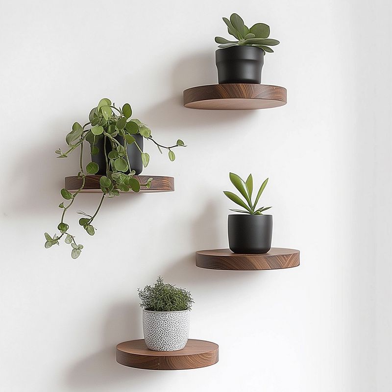 Casa si Gradina - Mobilier - Biblioteci si rafturi - Rafturi - Raft decorativ lemn Hanah Home, lemn masiv, lemn, set 4 piese, 792EVL2935 - Infinity.ro