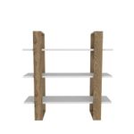Casa si Gradina - Mobilier - Biblioteci si rafturi - Rafturi - Raft perete Hanah Home, PAL melaminat, 90 x 22 x 90 cm, oud stejar/alb, 875ZNA4731 - Infinity.ro