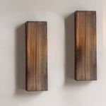 Casa si Gradina - Mobilier - Biblioteci si rafturi - Rafturi - Raft decorativ lemn Hanah Home, lemn masiv, 25 x 6 x 8 cm, lemn, set 2 piese, 792EVL2934 - Infinity.ro