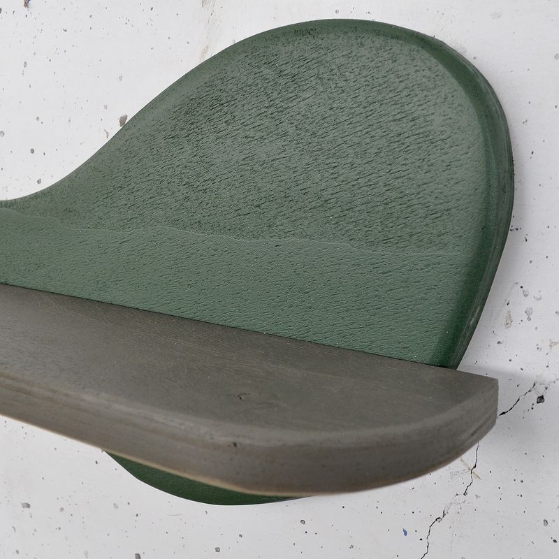 Casa si Gradina - Mobilier - Biblioteci si rafturi - Rafturi - Raft decorativ lemn Hanah Home, placaj, 35 x 11 x 20 cm, închis verde/gri, 792EVL2960 - Infinity.ro