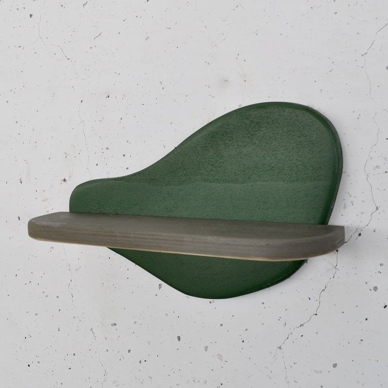 Casa si Gradina - Mobilier - Biblioteci si rafturi - Rafturi - Raft decorativ lemn Hanah Home, placaj, 35 x 11 x 20 cm, închis verde/gri, 792EVL2960 - Infinity.ro