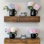 Casa si Gradina - Mobilier - Biblioteci si rafturi - Rafturi - Raft decorativ lemn Hanah Home, lemn masiv, 13 x 11 x 60 cm, lemn, set 2 piese, 792EVL2928 - Infinity.ro