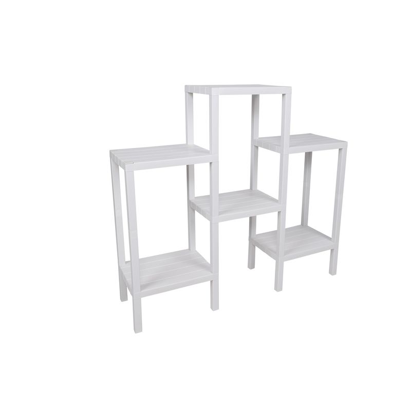 Casa si Gradina - Mobilier - Biblioteci si rafturi - Rafturi - Raft plastic Aberto Design, plastic, 108 x 29 x 100 cm, alb, 610DRL1192 - Infinity.ro