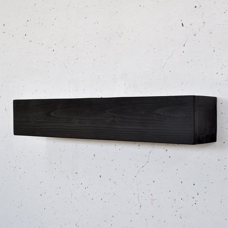 Casa si Gradina - Mobilier - Biblioteci si rafturi - Rafturi - Raft decorativ lemn Hanah Home, lemn masiv, 13 x 11 x 60 cm, negru, 792EVL2939 - Infinity.ro