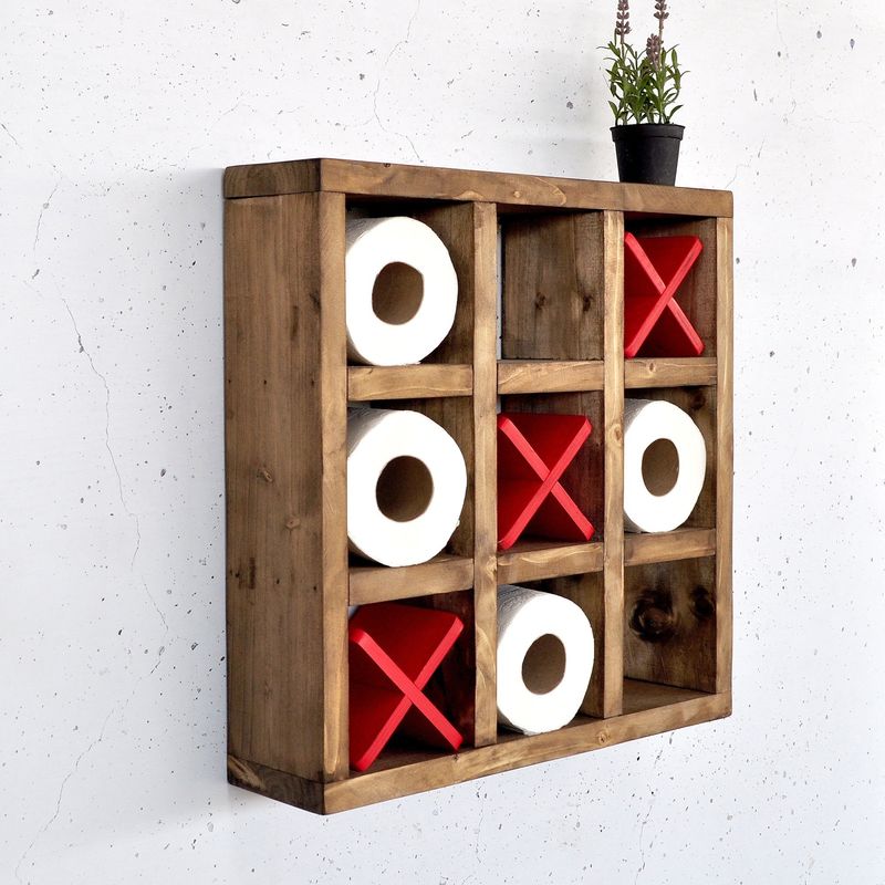 Casa si Gradina - Mobilier - Biblioteci si rafturi - Rafturi - Raft decorativ lemn Hanah Home, lemn masiv, 42.5 x 11 x 42.5 cm, lemn, 792EVL2951 - Infinity.ro