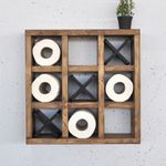 Casa si Gradina - Mobilier - Biblioteci si rafturi - Rafturi - Raft decorativ lemn Hanah Home, lemn masiv, 42.5 x 11 x 42.5 cm, lemn, 792EVL2952 - Infinity.ro