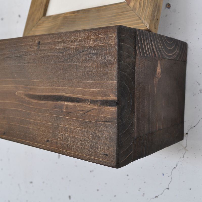 Casa si Gradina - Mobilier - Biblioteci si rafturi - Rafturi - Raft decorativ lemn Hanah Home, lemn masiv, 13 x 11 x 60 cm, lemn, set 3 piese, 792EVL2927 - Infinity.ro