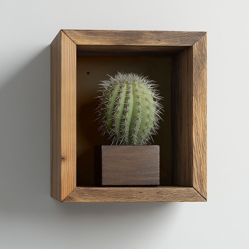 Casa si Gradina - Mobilier - Biblioteci si rafturi - Rafturi - Raft decorativ lemn Hanah Home, lemn masiv, 14 x 7 x 15 cm, negru, 792EVL2932 - Infinity.ro