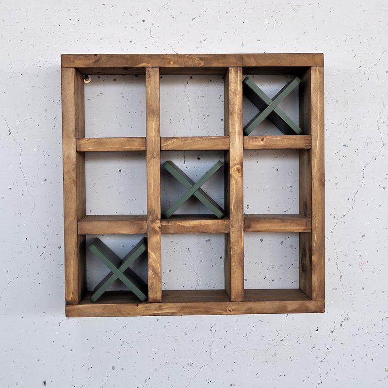 Casa si Gradina - Mobilier - Biblioteci si rafturi - Rafturi - Raft decorativ lemn Hanah Home, lemn masiv, 42.5 x 11 x 42.5 cm, lemn, 792EVL2950 - Infinity.ro