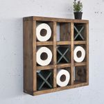 Casa si Gradina - Mobilier - Biblioteci si rafturi - Rafturi - Raft decorativ lemn Hanah Home, lemn masiv, 42.5 x 11 x 42.5 cm, lemn, 792EVL2950 - Infinity.ro