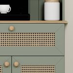Casa si Gradina - Mobilier - Comode si corpuri - Corpuri bucatarie - Suport cafea Hanah Home, PAL 100%, 80 x 42 x 100 cm, verde, 350MWD1212 - Infinity.ro