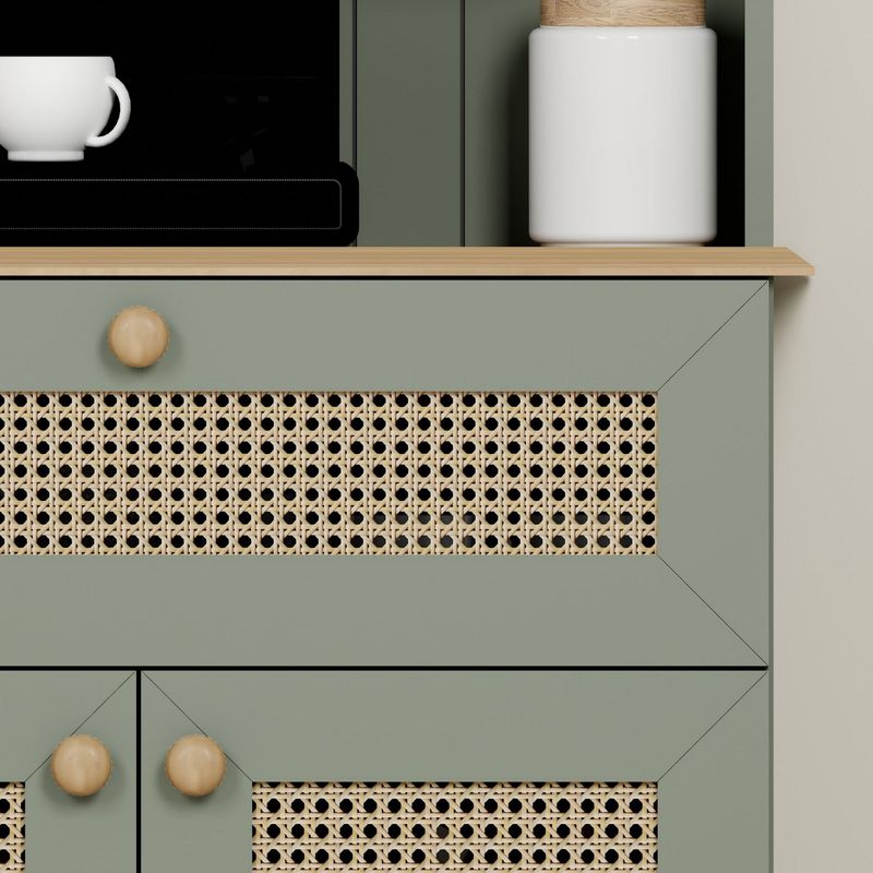 Casa si Gradina - Mobilier - Comode si corpuri - Corpuri bucatarie - Suport cafea Hanah Home, PAL 100%, 80 x 42 x 100 cm, verde, 350MWD1212 - Infinity.ro