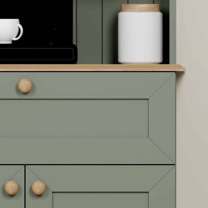 Casa si Gradina - Mobilier - Comode si corpuri - Corpuri bucatarie - Suport cafea Hanah Home, PAL 100%, 80 x 42 x 100 cm, verde, 350MWD1210 - Infinity.ro