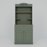 Casa si Gradina - Mobilier - Comode si corpuri - Corpuri bucatarie - Suport cafea Hanah Home, PAL 100%, 80 x 42 x 100 cm, verde, 350MWD1210 - Infinity.ro
