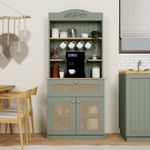 Casa si Gradina - Mobilier - Comode si corpuri - Corpuri bucatarie - Suport cafea Hanah Home, PAL 100%, 80 x 42 x 100 cm, verde, 350MWD1212 - Infinity.ro