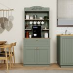 Casa si Gradina - Mobilier - Comode si corpuri - Corpuri bucatarie - Suport cafea Hanah Home, PAL 100%, 80 x 42 x 100 cm, verde, 350MWD1210 - Infinity.ro