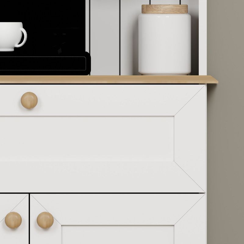Casa si Gradina - Mobilier - Comode si corpuri - Corpuri bucatarie - Suport cafea Hanah Home, PAL 100%, 80 x 42 x 100 cm, alb, 350MWD1211 - Infinity.ro