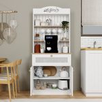 Casa si Gradina - Mobilier - Comode si corpuri - Corpuri bucatarie - Suport cafea Hanah Home, PAL 100%, 80 x 42 x 100 cm, alb, 350MWD1213 - Infinity.ro