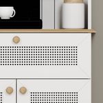 Casa si Gradina - Mobilier - Comode si corpuri - Corpuri bucatarie - Suport cafea Hanah Home, PAL 100%, 80 x 42 x 100 cm, alb, 350MWD1213 - Infinity.ro