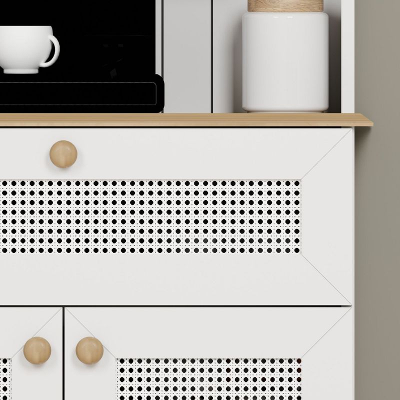 Casa si Gradina - Mobilier - Comode si corpuri - Corpuri bucatarie - Suport cafea Hanah Home, PAL 100%, 80 x 42 x 100 cm, alb, 350MWD1213 - Infinity.ro