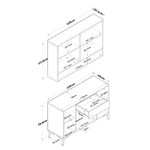 Casa si Gradina - Mobilier - Comode si corpuri - Corpuri bucatarie - Suport cafea Hanah Home, PAL 100%, 120 x 40 x 160.4 cm, alb, 893RAN5514 - Infinity.ro