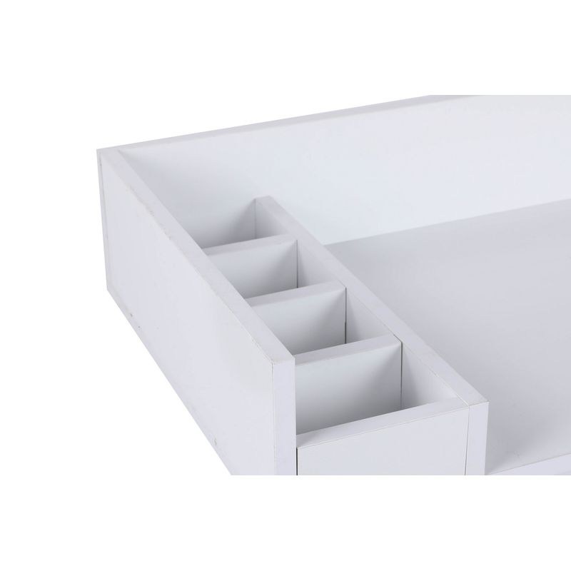 Casa si Gradina - Mobilier - Comode si corpuri - Masute de toaleta - Masă machiaj Hanah Home, PAL melaminat, 100 x 89 x 50 cm, alb/negru, 811MDD5106 - Infinity.ro