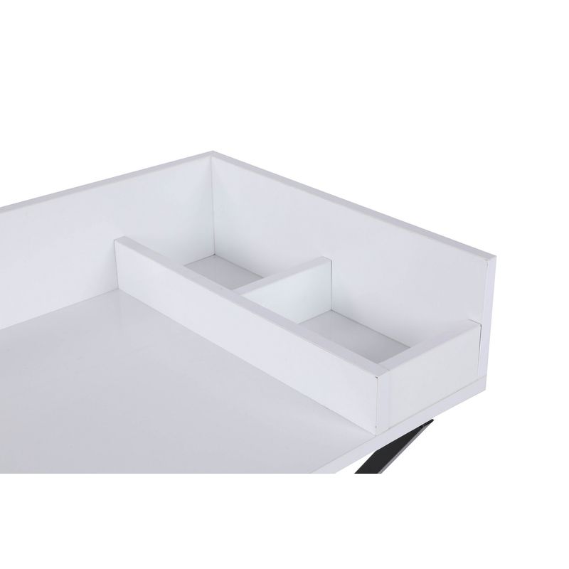 Casa si Gradina - Mobilier - Comode si corpuri - Masute de toaleta - Masă machiaj Hanah Home, PAL melaminat, 100 x 89 x 50 cm, alb/negru, 811MDD5106 - Infinity.ro