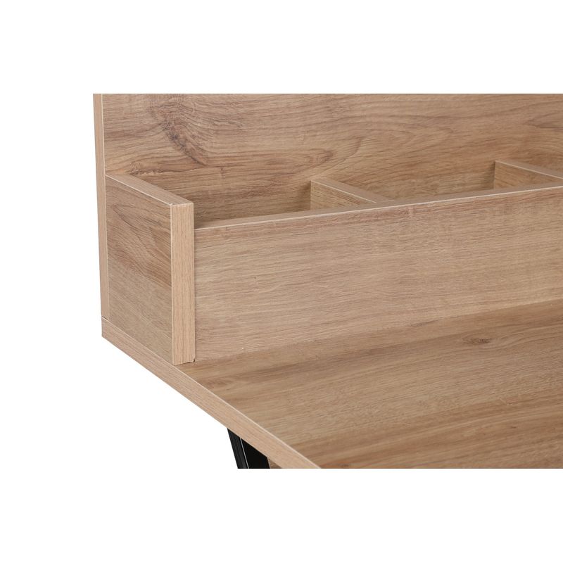 Casa si Gradina - Mobilier - Comode si corpuri - Masute de toaleta - Masă machiaj Hanah Home, PAL melaminat, 100 x 124 x 50 cm, stejar/negru, 811MDD5108 - Infinity.ro