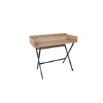 Casa si Gradina - Mobilier - Comode si corpuri - Masute de toaleta - Masă machiaj Hanah Home, PAL melaminat, 100 x 89 x 50 cm, stejar/negru, 811MDD5109 - Infinity.ro