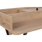 Casa si Gradina - Mobilier - Comode si corpuri - Masute de toaleta - Masă machiaj Hanah Home, PAL melaminat, 100 x 89 x 50 cm, nuc/negru, 811MDD5103 - Infinity.ro