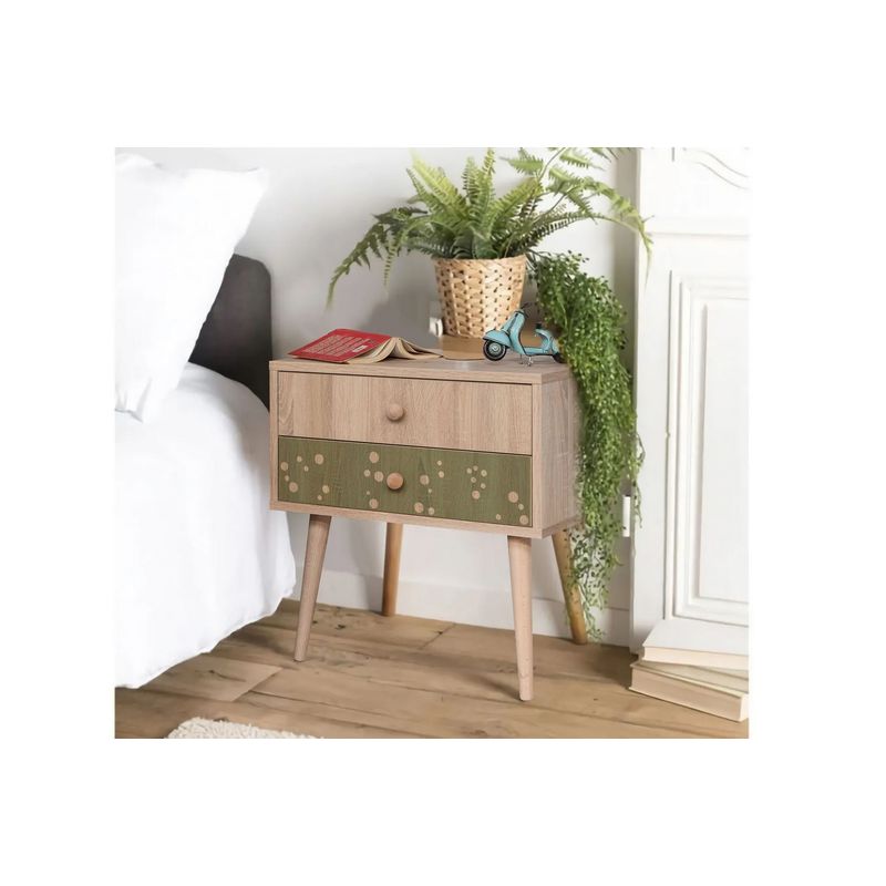 Casa si Gradina - Mobilier - Comode si corpuri - Noptiere - Noptieră Hanah Home, PAL melaminat, 60 x 40 x 61 cm, multicolor, 863SPH3524 - Infinity.ro