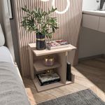 Casa si Gradina - Mobilier - Comode si corpuri - Noptiere - Noptieră Hanah Home, PAL melaminat, 45 x 35 x 45 cm, bej, 875ZNA3424 - Infinity.ro