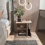Casa si Gradina - Mobilier - Comode si corpuri - Noptiere - Noptieră Hanah Home, PAL melaminat, 45 x 35 x 45 cm, bej, 875ZNA3424 - Infinity.ro