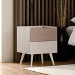 Casa si Gradina - Mobilier - Comode si corpuri - Noptiere - Noptieră Hanah Home, PAL melaminat, 50 x 44 x 62 cm, bej-cenușiu, 479ADR1519 - Infinity.ro