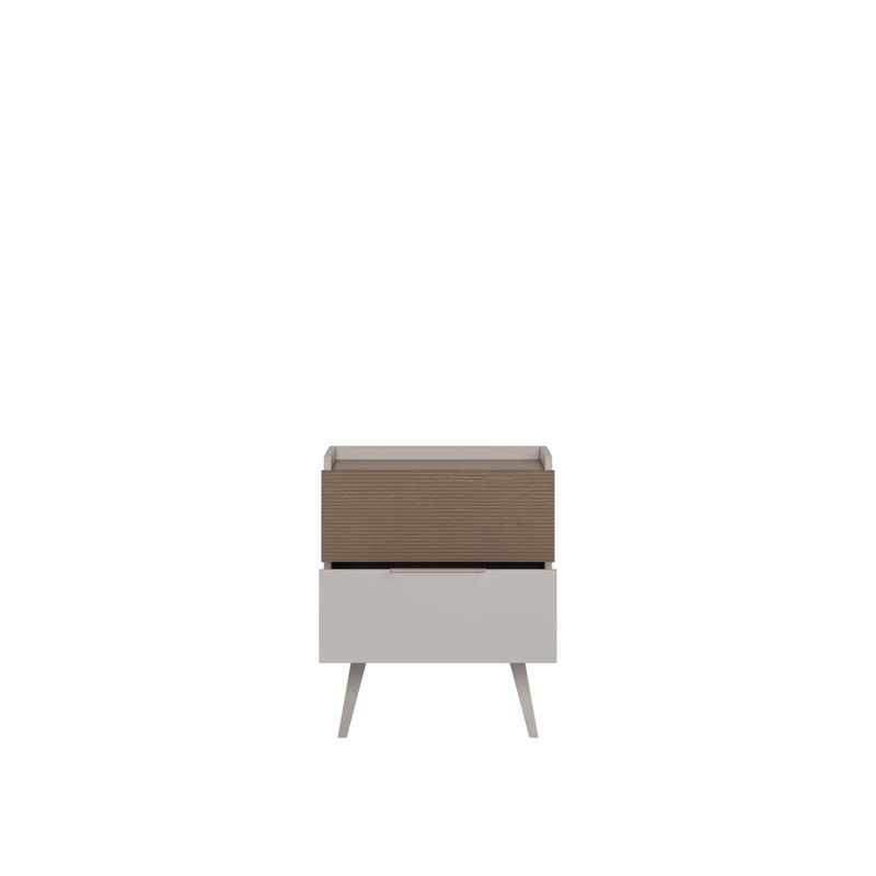 Casa si Gradina - Mobilier - Comode si corpuri - Noptiere - Noptieră Hanah Home, PAL melaminat, 50 x 44 x 62 cm, bej-cenușiu, 479ADR1519 - Infinity.ro