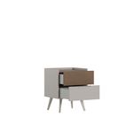 Casa si Gradina - Mobilier - Comode si corpuri - Noptiere - Noptieră Hanah Home, PAL melaminat, 50 x 44 x 62 cm, bej-cenușiu, 479ADR1519 - Infinity.ro