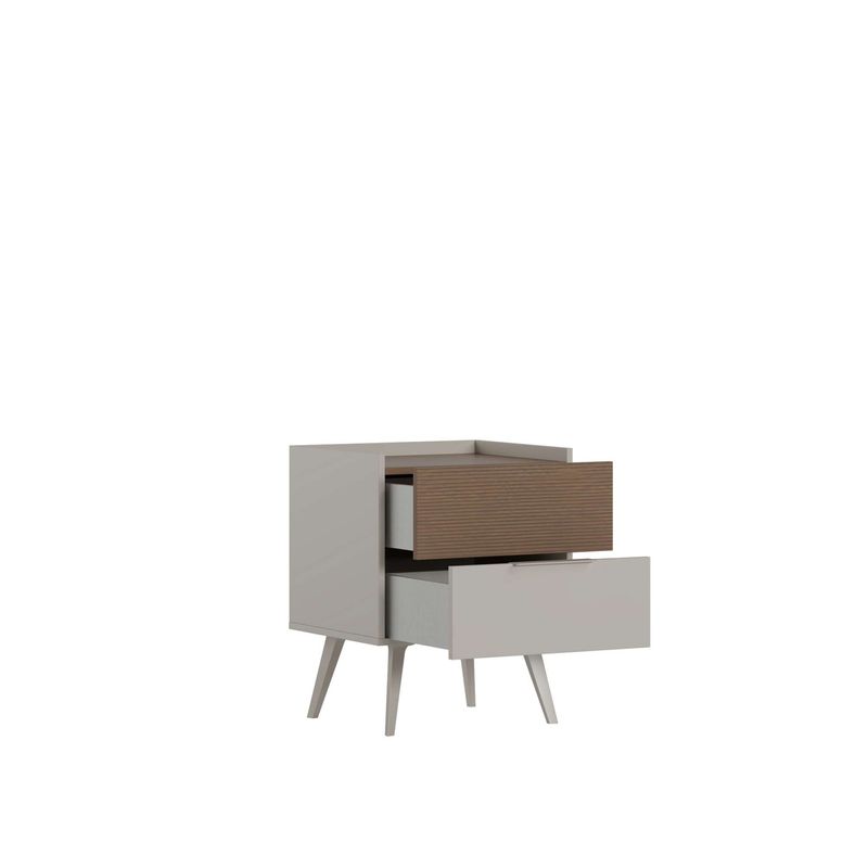 Casa si Gradina - Mobilier - Comode si corpuri - Noptiere - Noptieră Hanah Home, PAL melaminat, 50 x 44 x 62 cm, bej-cenușiu, 479ADR1519 - Infinity.ro