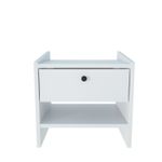 Casa si Gradina - Mobilier - Comode si corpuri - Noptiere - Noptieră Hanah Home, PAL melaminat, 45 x 35 x 45 cm, alb, 875ZNA3410 - Infinity.ro