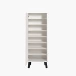 Casa si Gradina - Mobilier - Dulapuri si sifoniere - Dulapuri pantofi - Pantofar Hanah Home, PAL melaminat, 50 x 38 x 135 cm, alb/negru, lemn masiv, 869VEL8641 - Infinity.ro