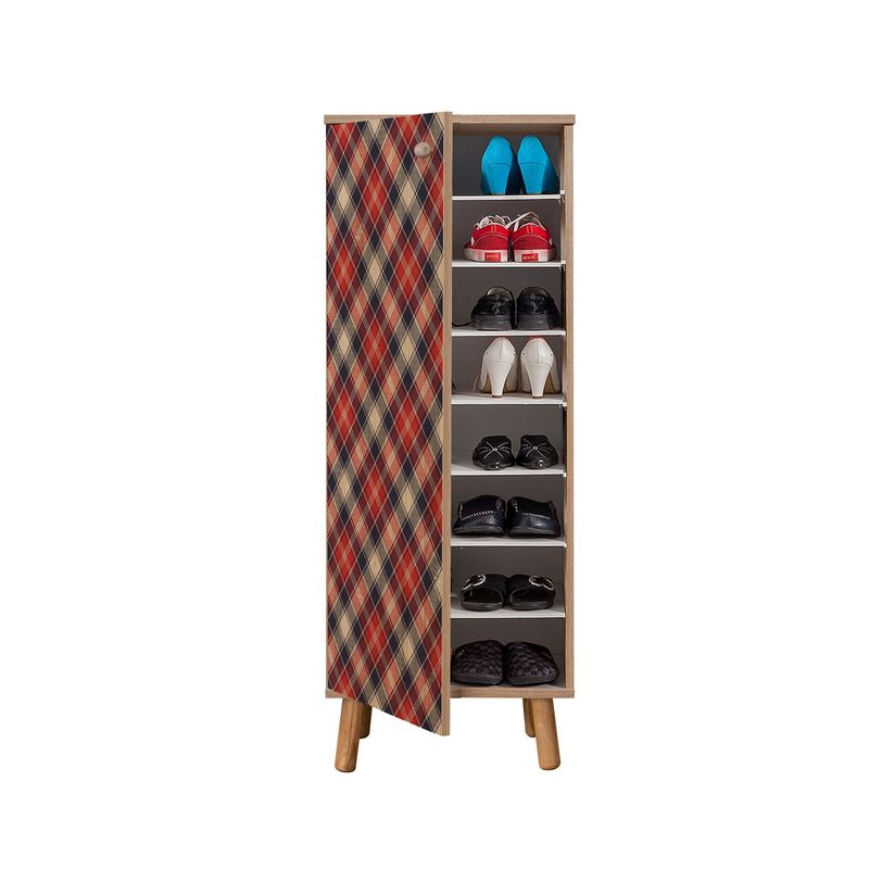 Casa si Gradina - Mobilier - Dulapuri si sifoniere - Dulapuri pantofi - Pantofar Hanah Home, PAL melaminat, 50 x 38 x 135 cm, stejar sonoma, lemn masiv, 869VEL8625 - Infinity.ro