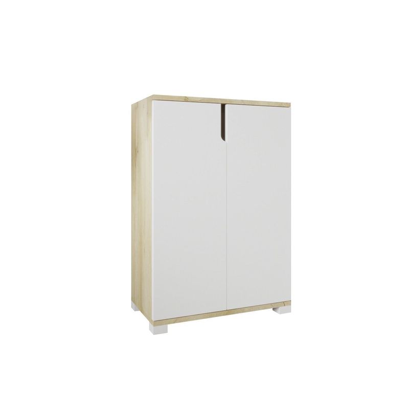 Casa si Gradina - Mobilier - Dulapuri si sifoniere - Dulapuri pantofi - Pantofar Hanah Home, PAL melaminat, 60 x 34 x 97 cm, sapphire stejar/alb, 469ORN1304 - Infinity.ro